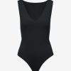 Womens COMMANDO Bodysuitsbodysuits | Neoprene Deep V Bodysuit Black