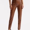 Womens COMMANDO Pants & Shortspants & Shorts | Faux Patent Leather Five Pocket Pant Cinnamon