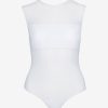 Womens COMMANDO Bodysuitsbodysuits | Chic Mesh Signature Paneled Bodysuit