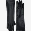 Womens COMMANDO Accessories | Faux Leather Midi Gloves Black