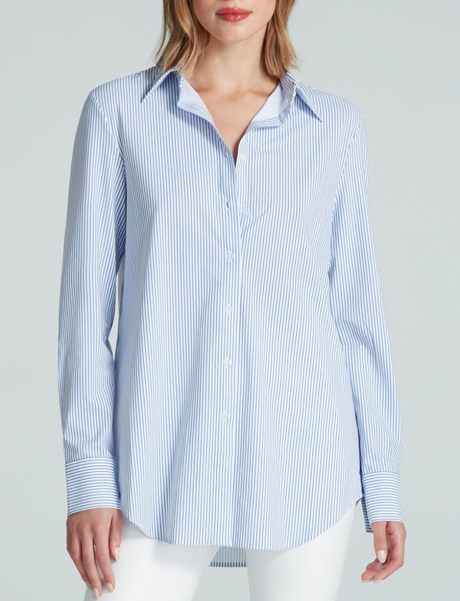 Womens COMMANDO Topstops | Classic Printed Oversized Button Down Shirt