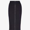 Womens COMMANDO Skirts & Dressesskirts & Dresses | Neoprene Ceo Zip Skirt Black