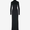 Womens COMMANDO Skirts & Dressesskirts & Dresses | Neoprene Long Sleeve Turtleneck Maxi Dress Black