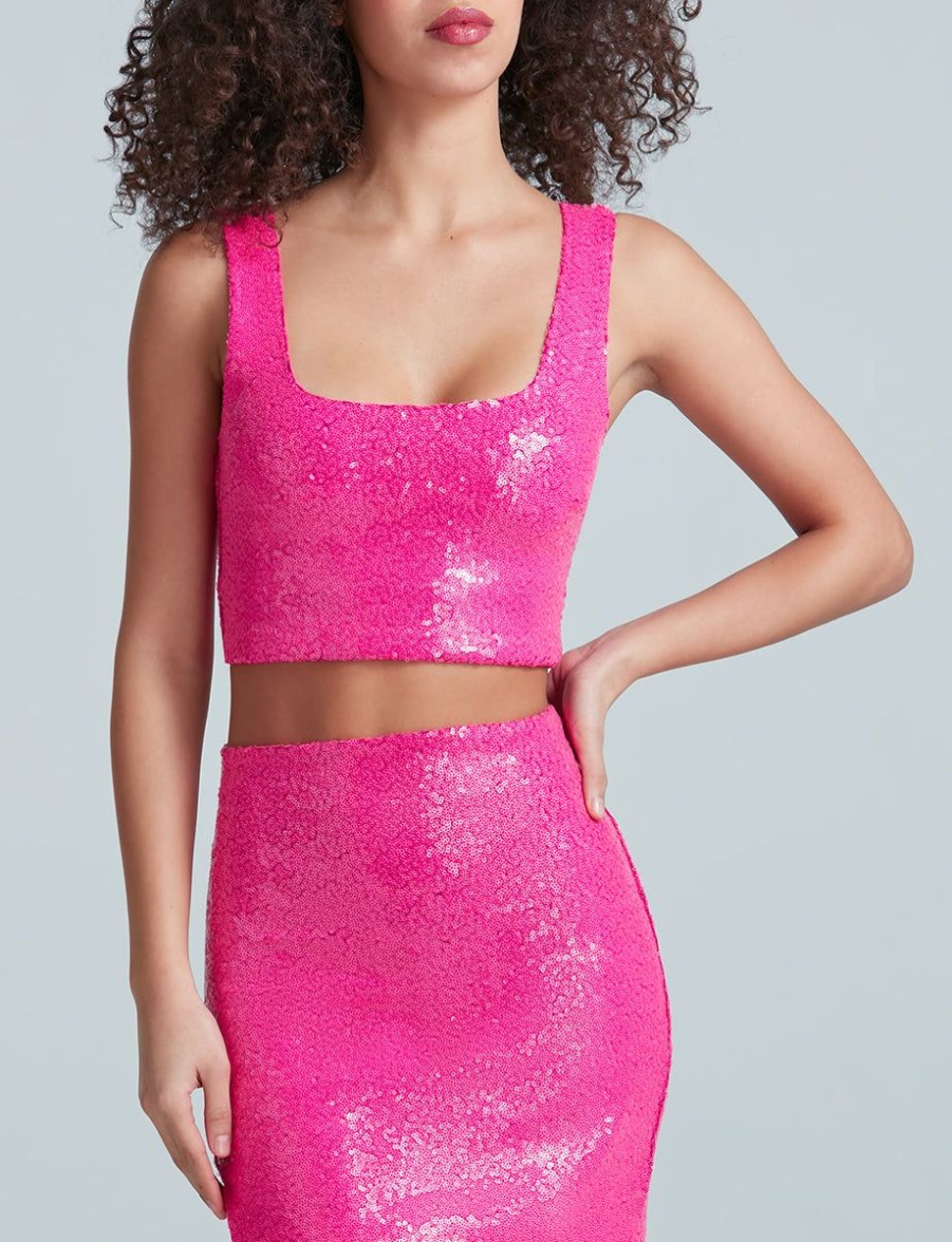 Womens COMMANDO Topstops | Sequin Crop Top