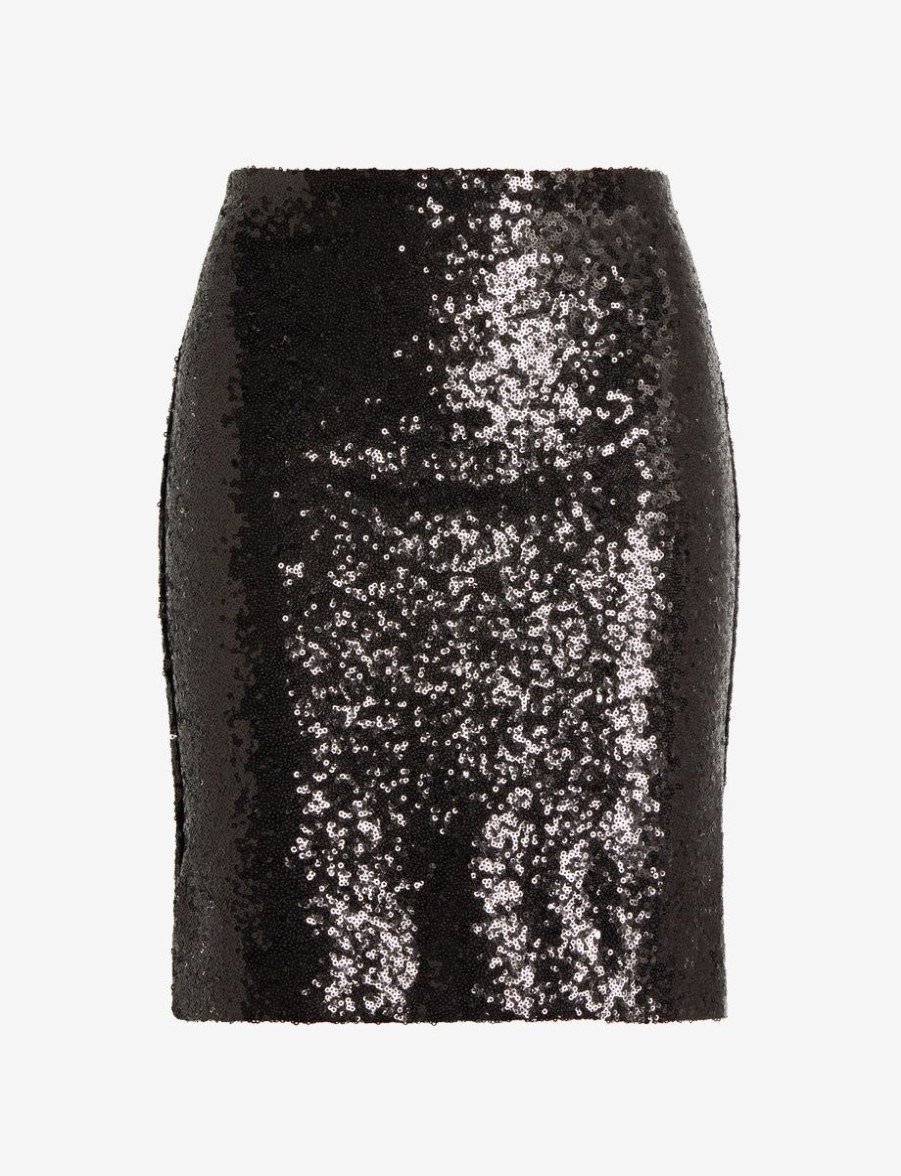 Womens COMMANDO Skirts & Dressesskirts & Dresses | Sequin Mini Skirt Black