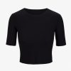 Womens COMMANDO Topstops | Butter Cropped Tee Black