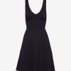 Womens COMMANDO Skirts & Dressesskirts & Dresses | Neoprene V-Neck Founder Dress Black