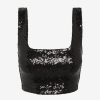 Womens COMMANDO Topstops | Sequin Crop Top Black