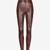 Womens COMMANDO Leggingsleggings | Faux Leather Animal Legging Brown Croc