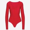 Womens COMMANDO Bodysuitsbodysuits | Butter Wrap Bodysuit Scarlet