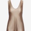 Womens COMMANDO Topstops | Faux Silk V-Neck Tank