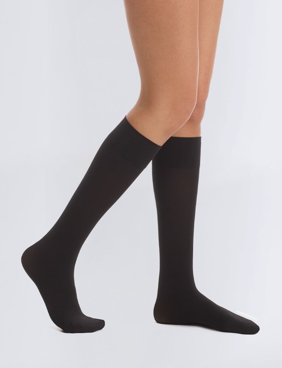 Womens COMMANDO Hosiery | Ultimate Opaque Trouser Socks Black