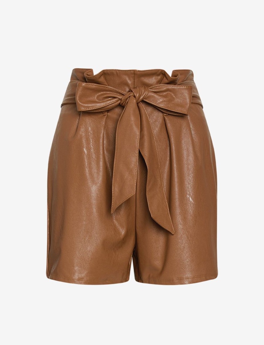 Womens COMMANDO Pants & Shortspants & Shorts | Faux Leather Paperbag Short