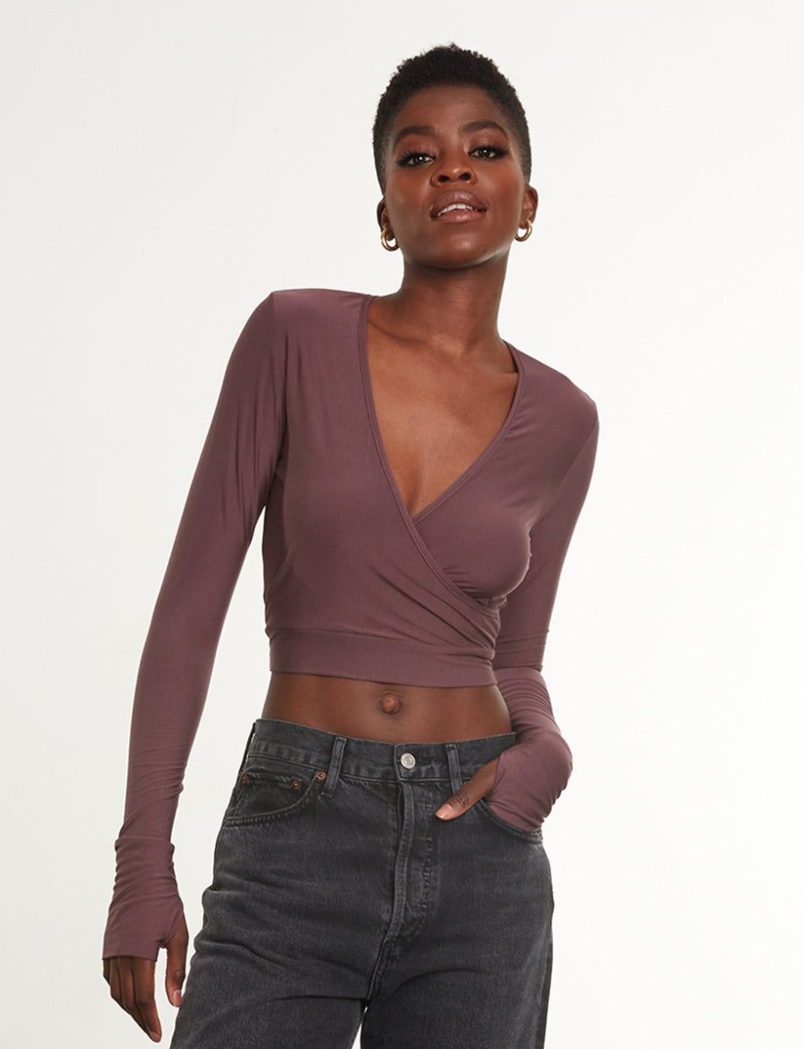 Womens COMMANDO Topstops | Butter Wrap Top With Thumb Holes