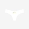 Womens COMMANDO Bottoms | Thong With Applique Bride White