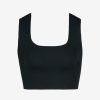 Womens COMMANDO Topstops | Neoprene Squareneck Crop Top White