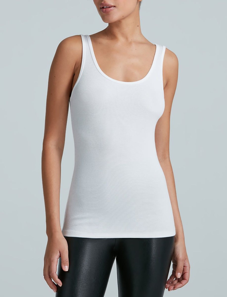 Womens COMMANDO Topstops | Luxury Rib Scoop Tank