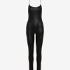 Womens COMMANDO Bodysuitsbodysuits | Faux Leather Cami Cat Suit Black