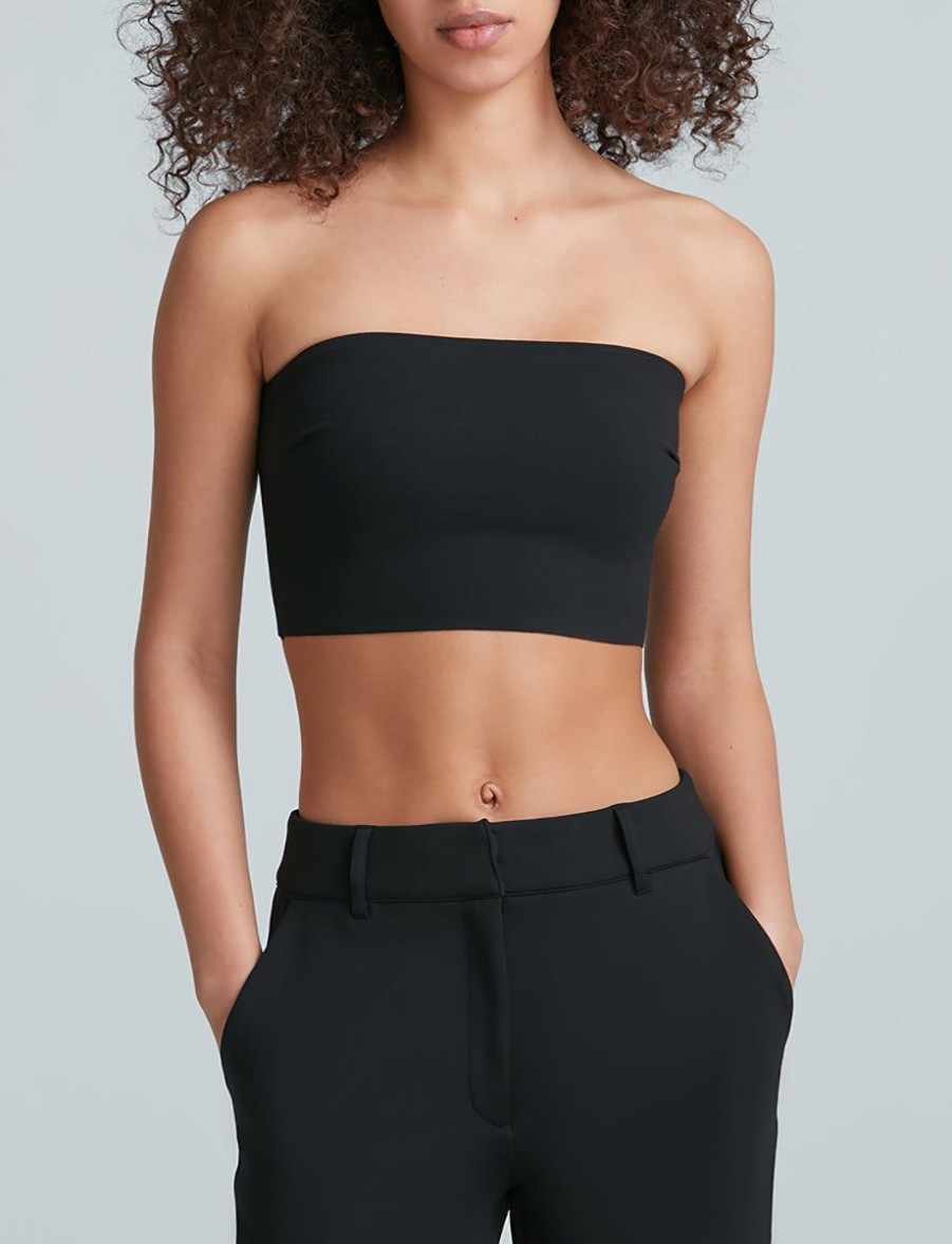 Womens COMMANDO Topstops | Neoprene Tube Top Black