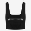 Womens COMMANDO Topstops | Faux Patent Leather Crop Top