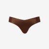 Womens COMMANDO Bottoms | Classic Print Thong Copper Shimmer