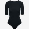 Womens COMMANDO Bodysuitsbodysuits | Ballet Boatneck Bodysuit Black